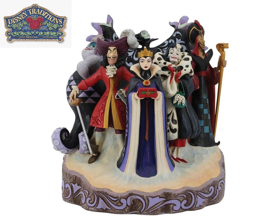 Disney Traditions Carved by Heart Villains Jim Shore Statue